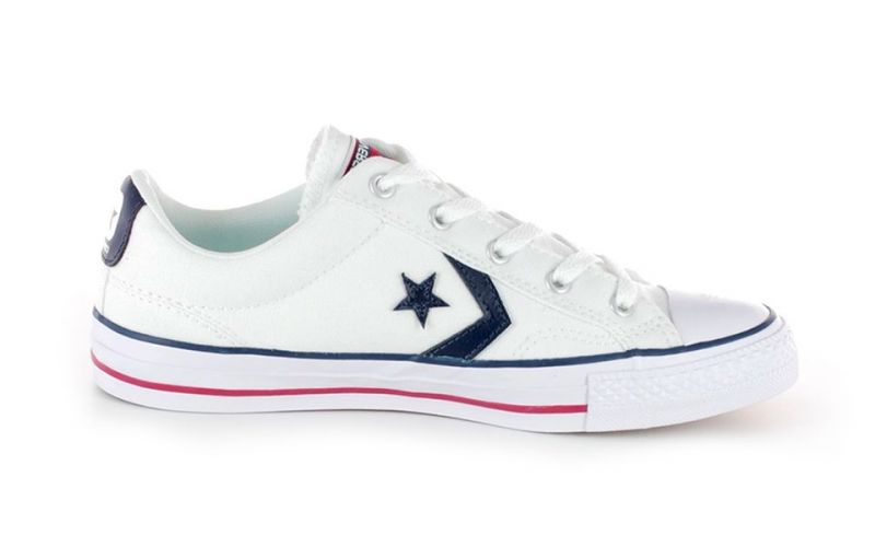 Converse Star Player Ox Weiss Blau Cv144151C Schuhe - Farbe: Eu 44.5Größe: UNISEX- Erzeugniscode: 886954946829