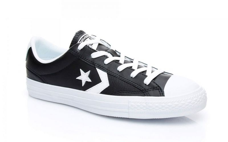 converse star player ox black white