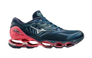 MIZUNO WAVE PROPHECY 8 AZUL ROJO MUJER J1GD1900 03