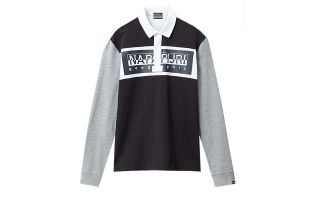 Napapijri POLO EMEI NOIR GRIS