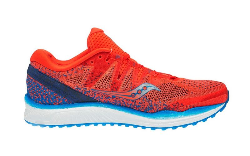 Saucony Freedom Iso 2 Orange Blau - Mit aerodynamischer Anpassung