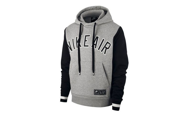 Nike Sudadera Nsw Air Hoodie Po Flc Gris Negro - Farbe: Eu SGröße: HERREN- Erzeugniscode: 883212632388