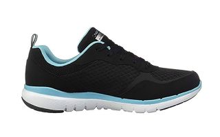 SKECHERS FLEX APPEAL 3.0 GO FORWARD NEGRO AZUL MUJER SK13069 BKTQ