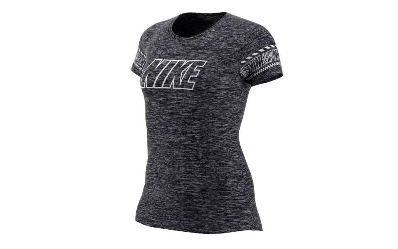 camiseta nike gris mujer