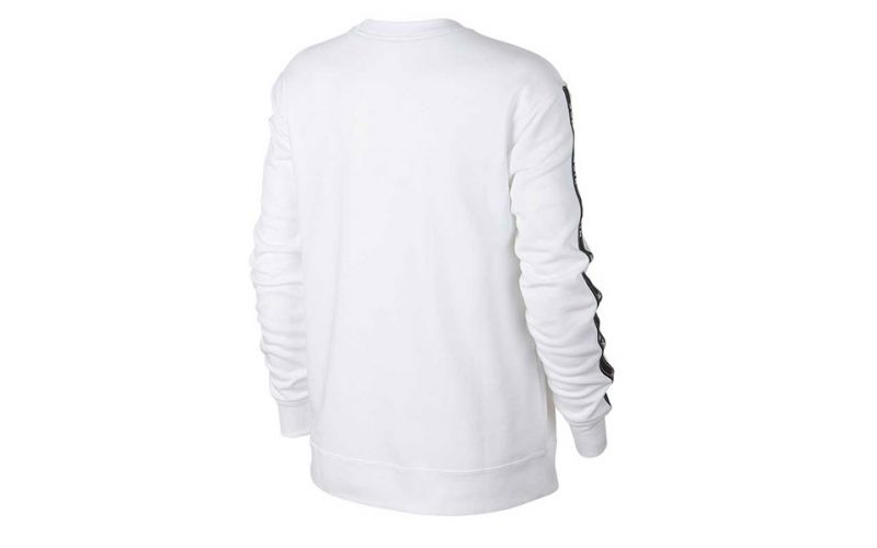 nike crew logo tape sweatshirt