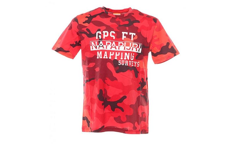 Napapijri Camiseta Salka Rojo Camuflaje N0Yingf13 - Farbe: Eu MGröße: HERREN- Erzeugniscode: 5400852330679