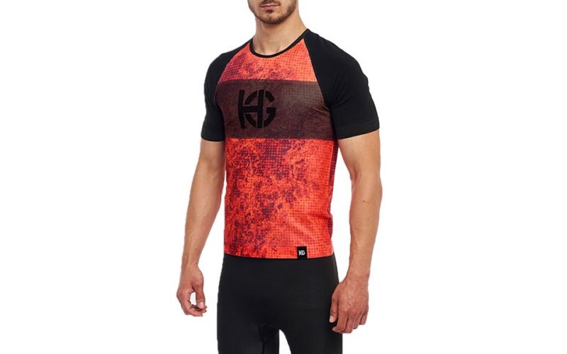 Sport Hg Camiseta Microperforada Hg Sport Spike Naranja Negro - Farbe: Eu SGröße: HERREN- Erzeugniscode: 8435536604941