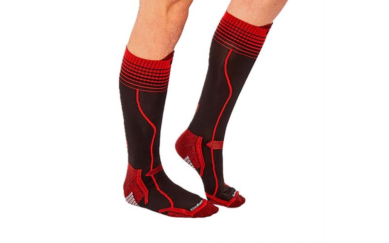 Chaussettes Techniques Vinson Noir Rouge