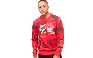 Napapijri SUDADERA BALKA PRINT FANTASY ROJO