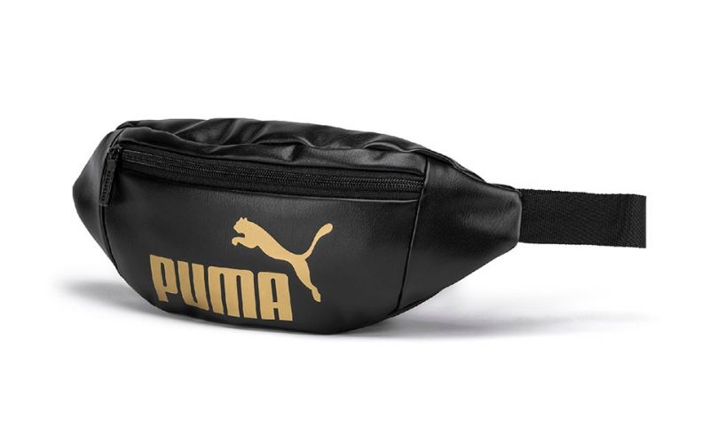 Riñonera Puma Core Negro Dorado Protege tus