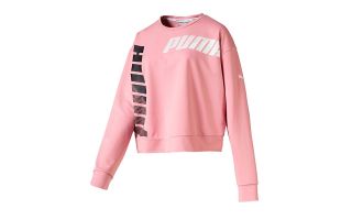 PUMA SUDADERA MODERN SPORT CREW ROSA MUJER