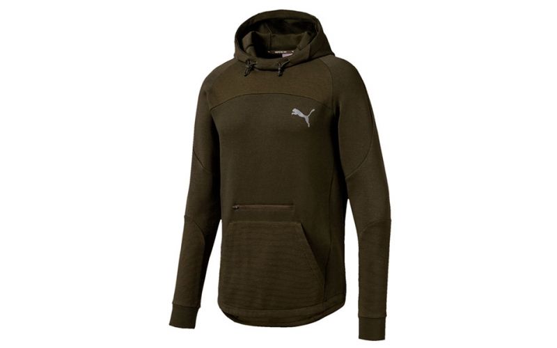 Puma Sudadera con Cremallera Evostripe Full Zip Forest Night Verde Militar  Negro Hombre