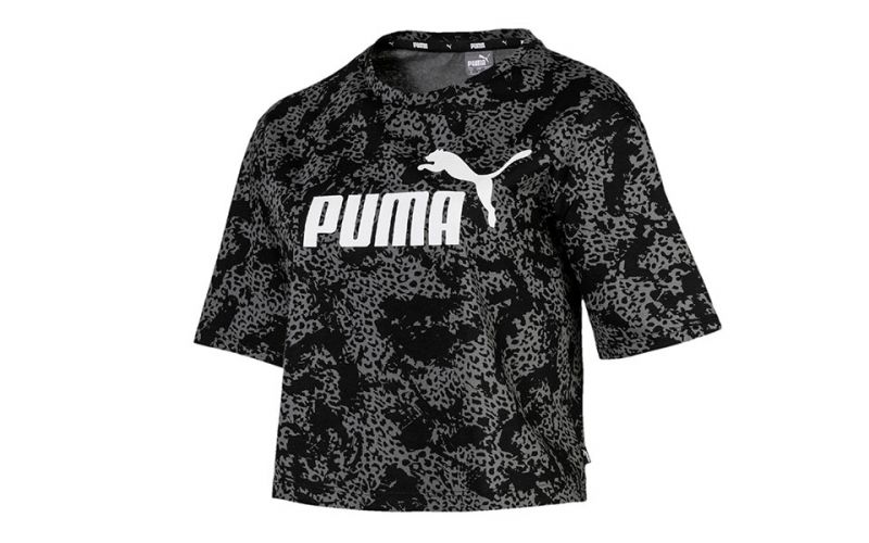 Puma Elevated Ess Cropped Logo Aop Negro Gris - Farbe: Eu MGröße: HERREN- Erzeugniscode: 4060981345121