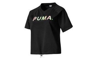 Puma T-SHIRT CHASE V NOIR FEMME