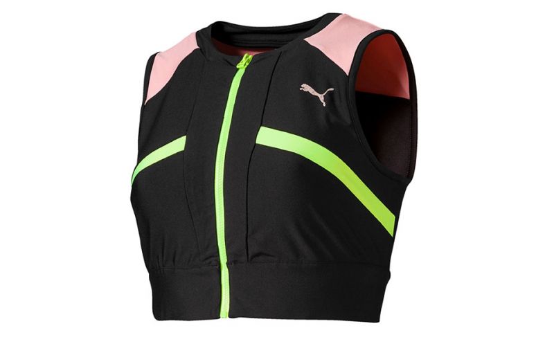 Puma Crop Top Chase Fz Negro Mujer - Farbe: Eu XsGröße: DAMEN- Erzeugniscode: 4060981500049