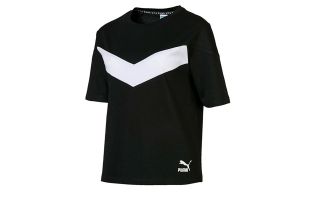 Puma T SHIRT XTG COLORBLOCK NERO BIANCO