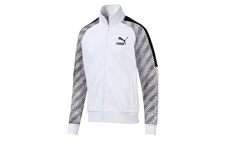 Puma Chaqueta T Track Aop Tr Blanco Gris - Farbe: Eu LGröße: HERREN- Erzeugniscode: 4060981528906