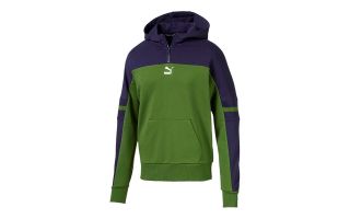 Puma SUDADERA XTG PO VERDE AZUL