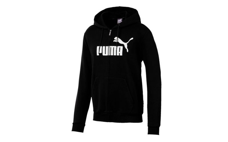 Puma Sudadera Essential Fz Fleece Big Logo Negro - Farbe: Eu LGröße: HERREN- Erzeugniscode: 4059506807251