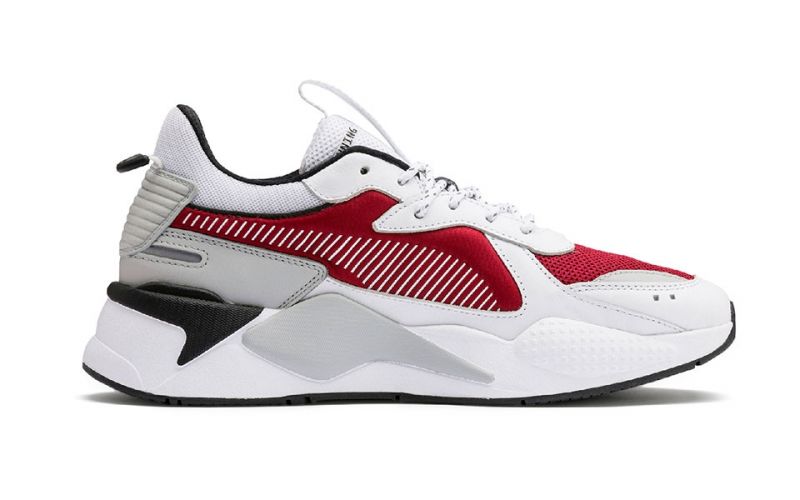 puma blancos con rojo