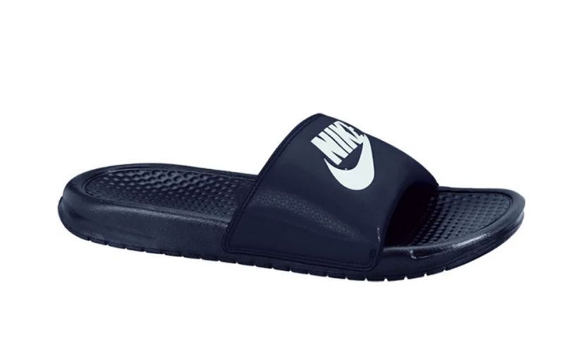 chanclas nike azules