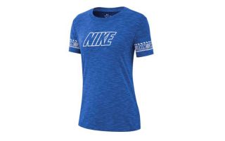 Nike CAMISETA DRY FIT BRAND SLUB AZUL MUJER