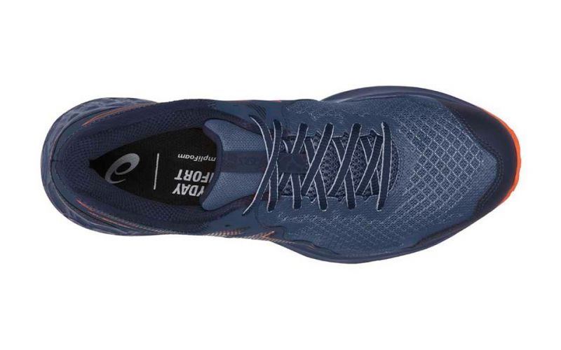 Asics Gel Sonoma 4 Steel Azul Naranja Resistentes y seguras