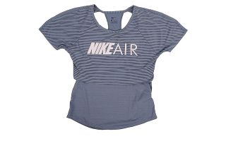 NIKE CAMISETA AIR SS GX GRIS MUJER