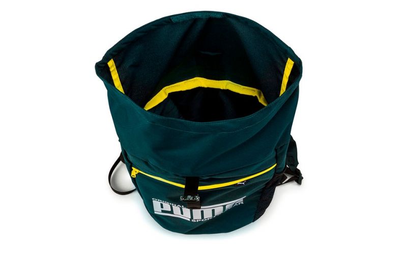 green puma backpack