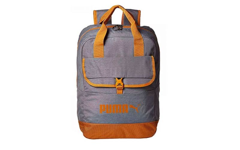 Mochila Puma Campus Woven Gris Dorado