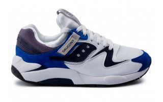 Saucony GRID 9000 BLANC BLEU S70439-1