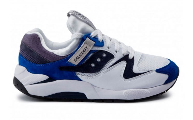 saucony grid 9000 blue and white