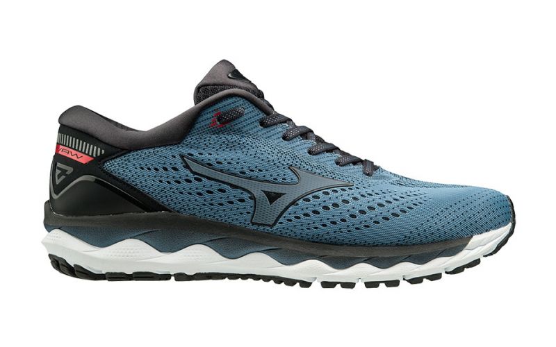 Mizuno Wave Sky 3 Blu Grigio Running di massima ammortizzazione