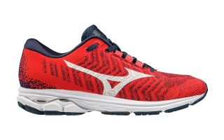 MIZUNO WAVE RIDER WAVEKNIT 3 ROJO BLANCO MUJER J1GD1929 01