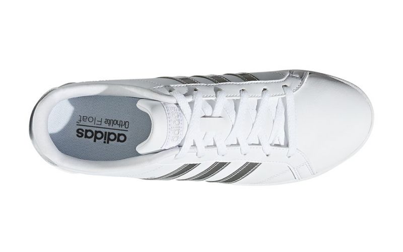 diario Descripción observación ADIDAS VS Coneo QT Blanco plata - Femeninas y modernas