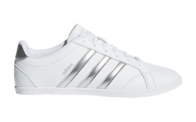 diario Descripción observación ADIDAS VS Coneo QT Blanco plata - Femeninas y modernas