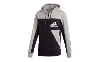 ADIDAS SUDADERA SPORT ID FZ GRIS NEGRO