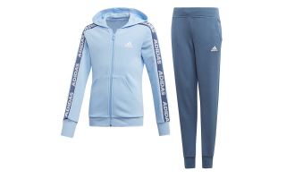ADIDAS CHANDAL HOODED AZUL NIA