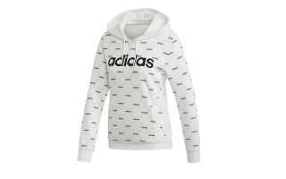 ADIDAS SUDADERA LINEAR GRAPHIC BLANCO MUJER