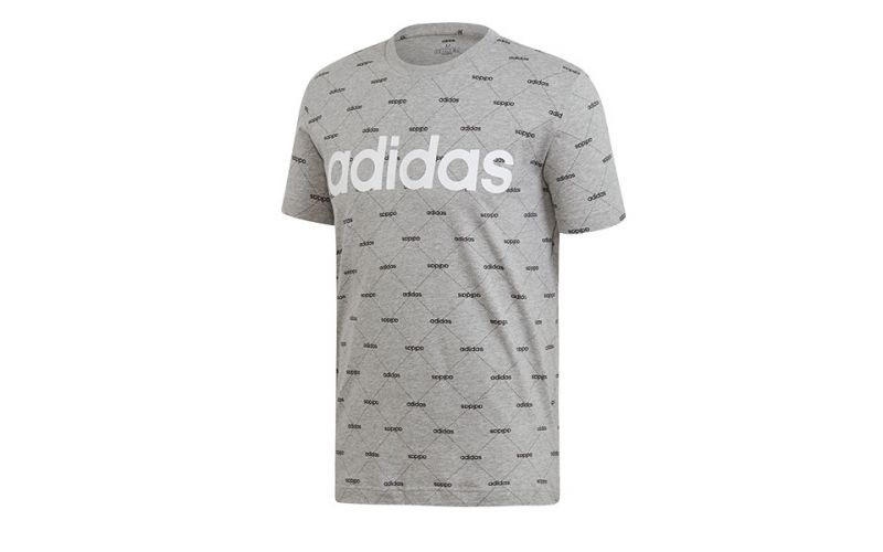 Adidas Camiseta Linear Graphic Gris - Farbe: Eu MGröße: HERREN- Erzeugniscode: 4060512452182