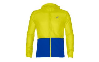 ASICS CHAQUETA PLEGABLE AMARILLO AZUL
