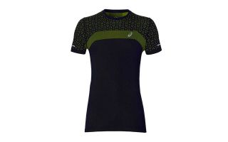 CAMISETA SEAMLESS SS TEXTURE NEGRO VERDE