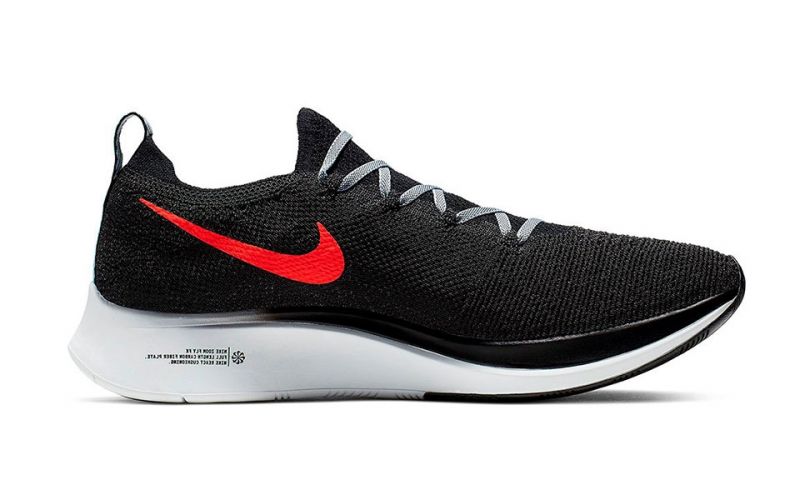 Nike Fly Flyknit negro rojo y durable