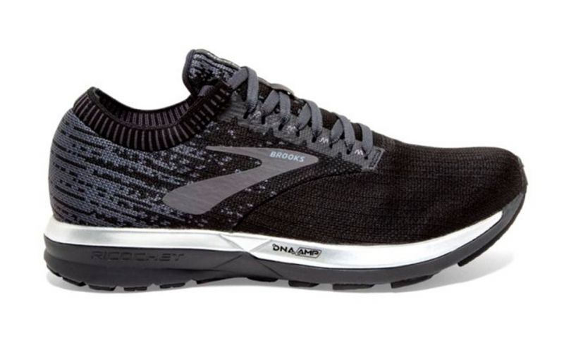 Brooks Ricochet black grey women - Standard shape