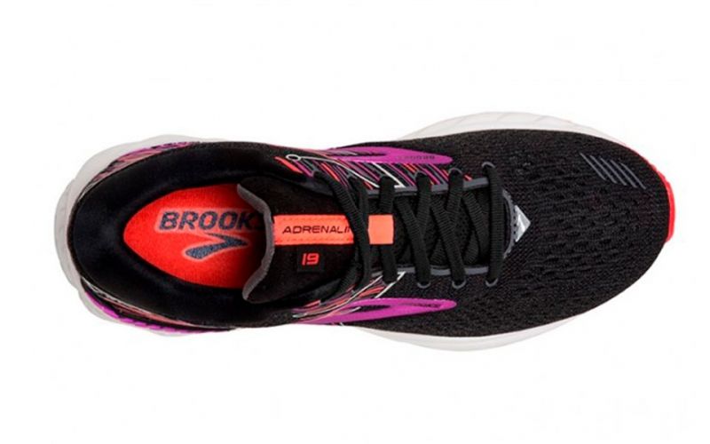 brooks adrenaline gts 19 black purple coral