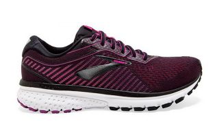 BROOKS GHOST 12 NEGRO ROSA MUJER 1203051D063
