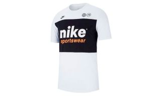 NIKE CAMISETA SPORTSWEAR SZNL STMT 4 BLANCO NEGRO
