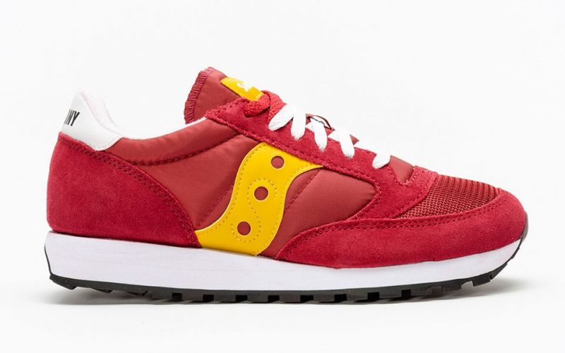 saucony jazz red yellow