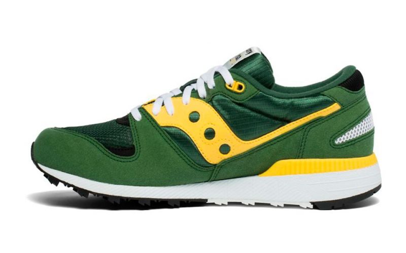 saucony azura green yellow