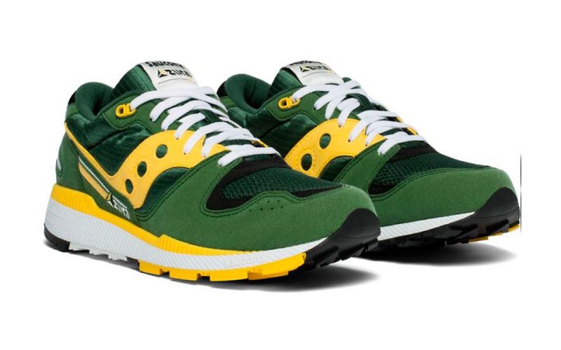 saucony azura green yellow